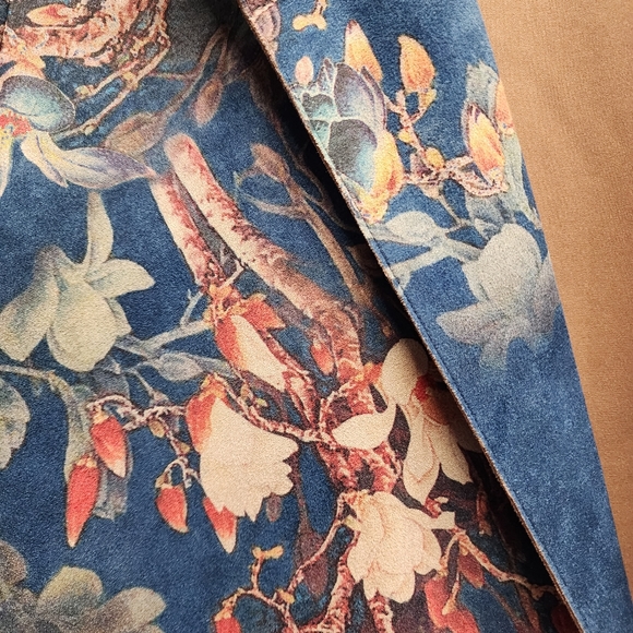 ANTHROPOLOGIE SOLITAIRE Open Front Faux Jacket w/ Pockets L - Picture 5 of 6